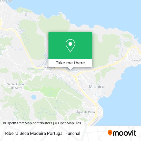 Ribeira Seca Madeira Portugal map