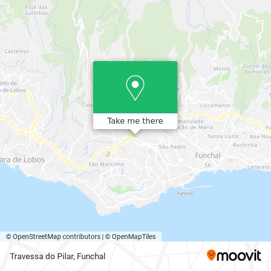 Travessa do Pilar mapa