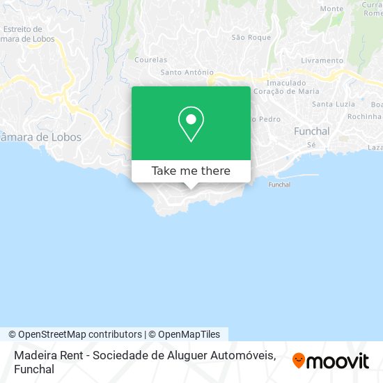 Madeira Rent - Sociedade de Aluguer Automóveis map