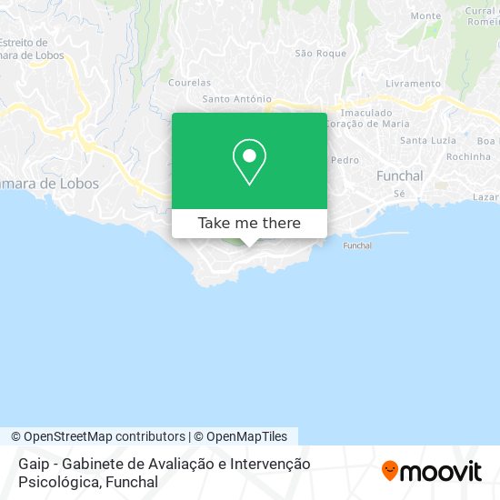 Gaip - Gabinete de Avaliação e Intervenção Psicológica map