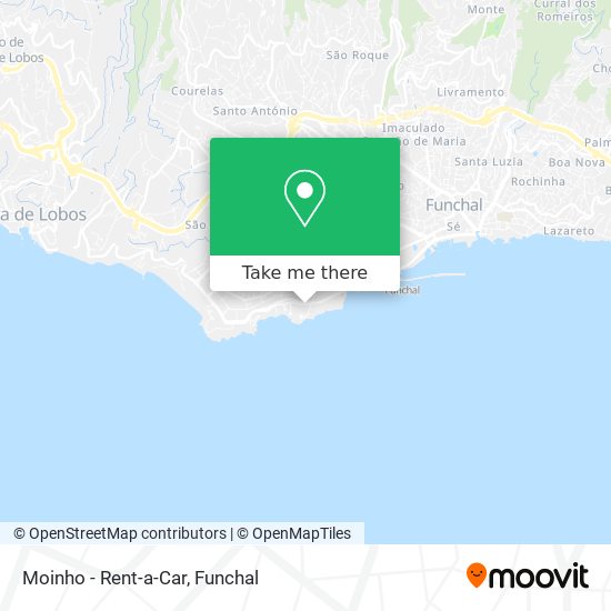 Moinho - Rent-a-Car mapa