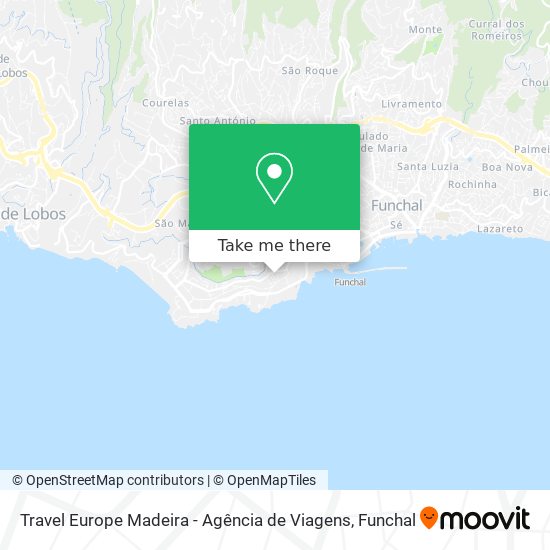 Travel Europe Madeira - Agência de Viagens mapa