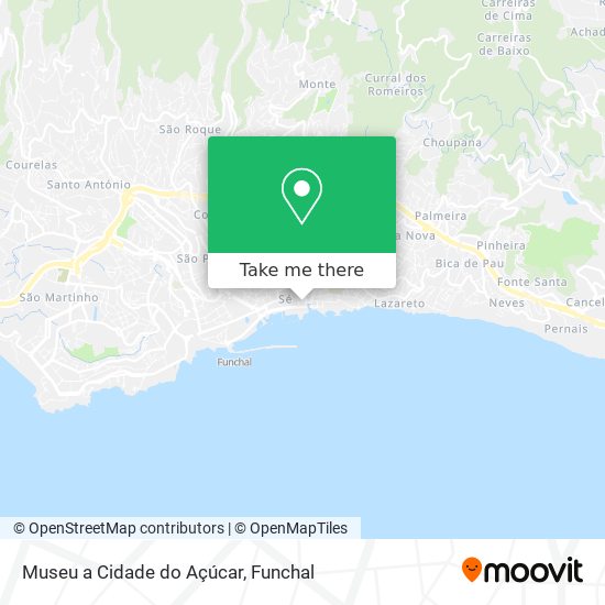 Museu a Cidade do Açúcar mapa