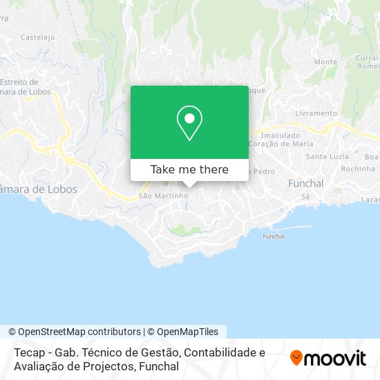 Tecap - Gab. Técnico de Gestão, Contabilidade e Avaliação de Projectos map