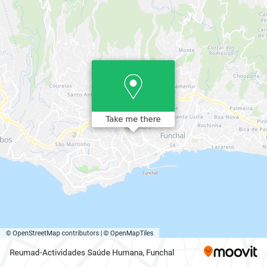 Reumad-Actividades Saúde Humana map