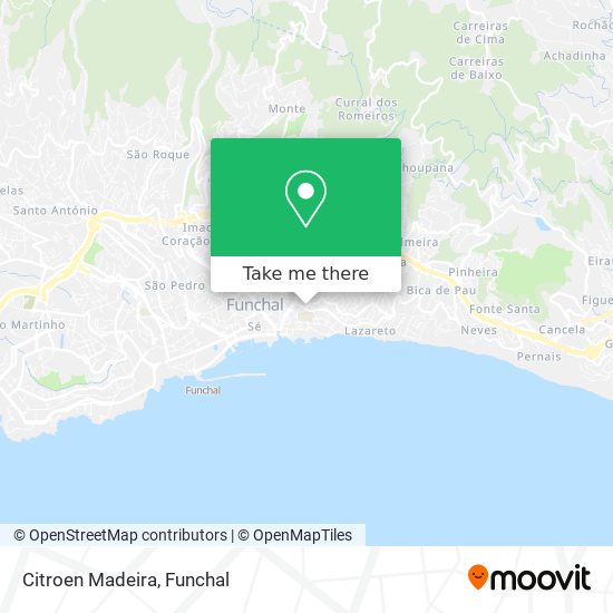 Citroen Madeira map