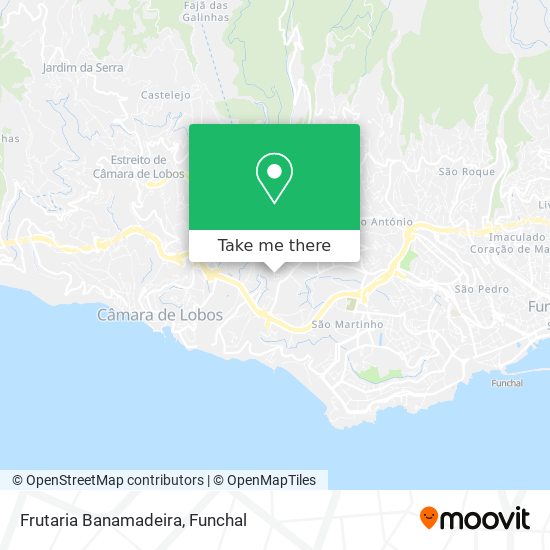 Frutaria Banamadeira mapa