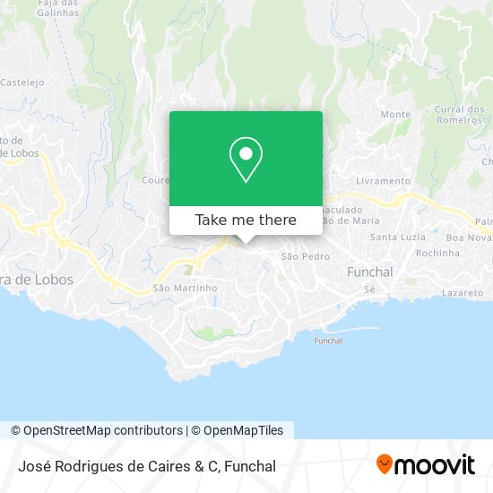 José Rodrigues de Caires & C map