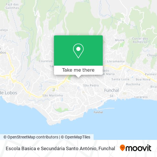 Escola Basica e Secundária Santo António map