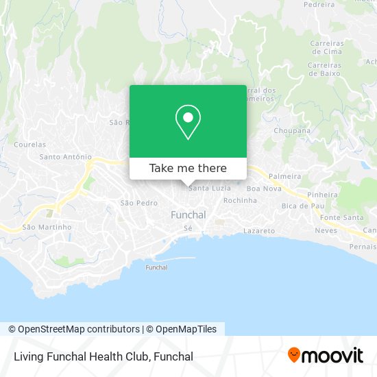 Living Funchal Health Club map