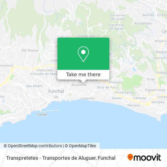 Transpretetes - Transportes de Aluguer mapa