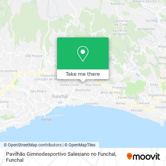 Pavilhão Gimnodesportivo Salesiano no Funchal map