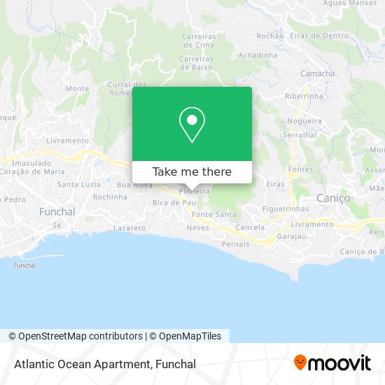 Atlantic Ocean Apartment mapa