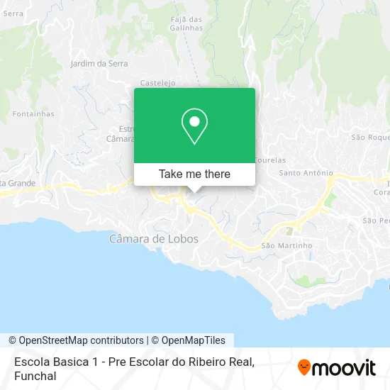 Escola Basica 1 - Pre Escolar do Ribeiro Real map