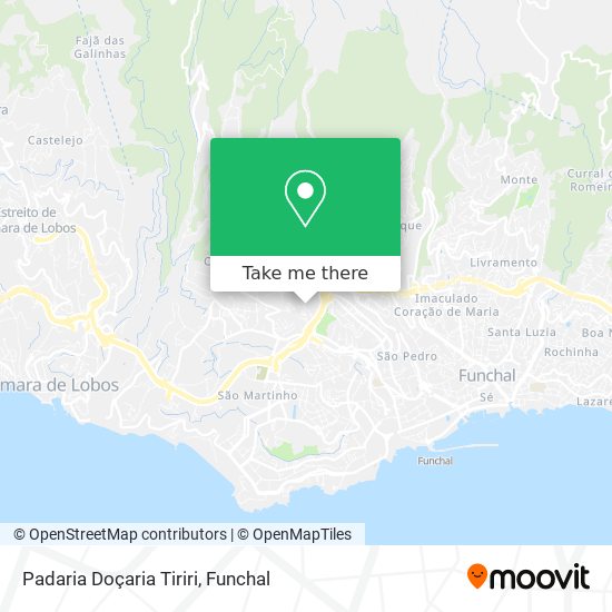 Padaria Doçaria Tiriri mapa