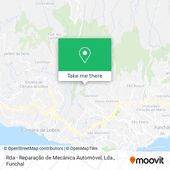 Rda - Reparação de Mecânica Automóvel, Lda. map