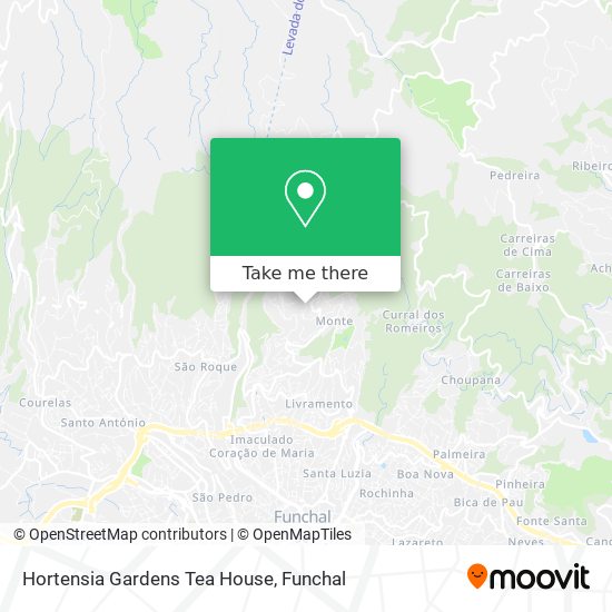 Hortensia Gardens Tea House map