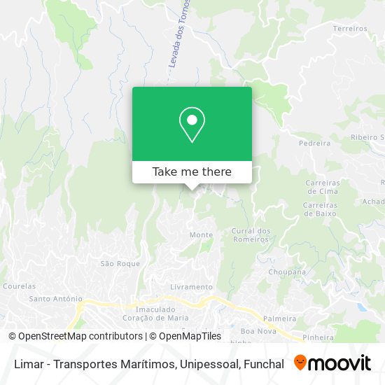 Limar - Transportes Marítimos, Unipessoal map