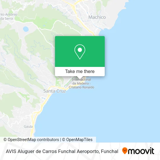 AVIS Aluguer de Carros Funchal Aeroporto map
