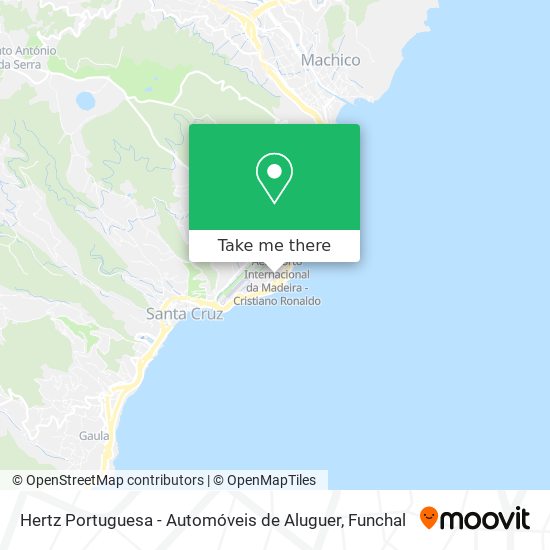 Hertz Portuguesa - Automóveis de Aluguer map