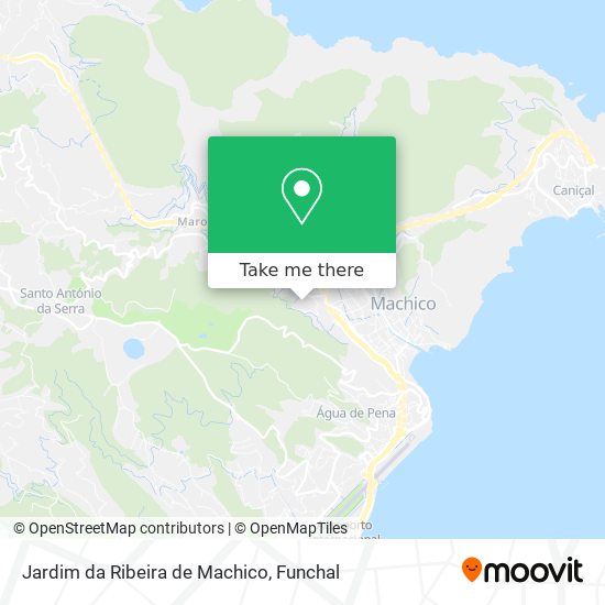 Jardim da Ribeira de Machico mapa