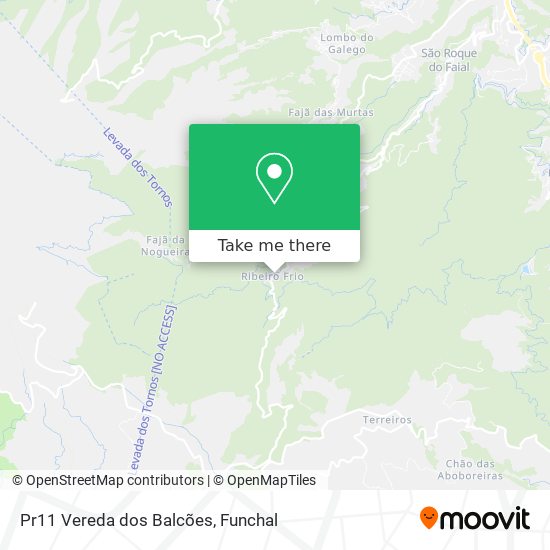 Pr11 Vereda dos Balcões map