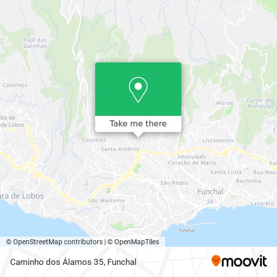 Caminho dos Álamos 35 mapa