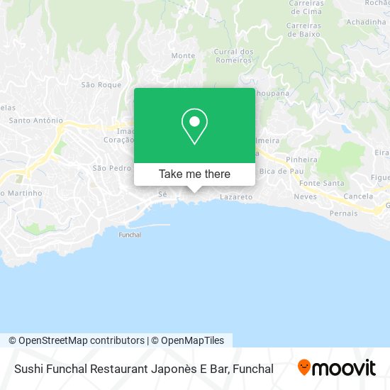 Sushi Funchal Restaurant Japonès E Bar map