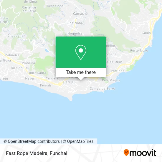 Fast Rope Madeira map
