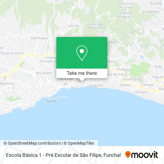 Escola Básica 1 - Pré Escolar de São Filipe map