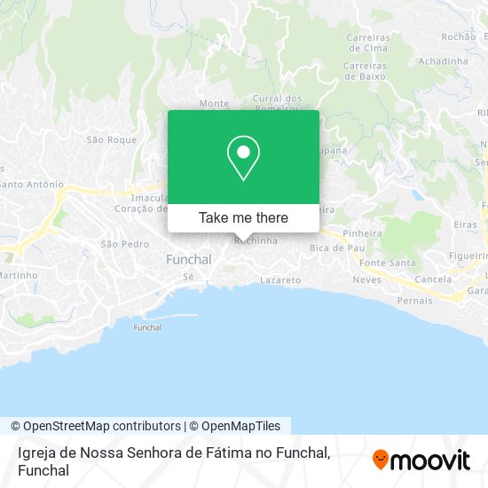 Igreja de Nossa Senhora de Fátima no Funchal map