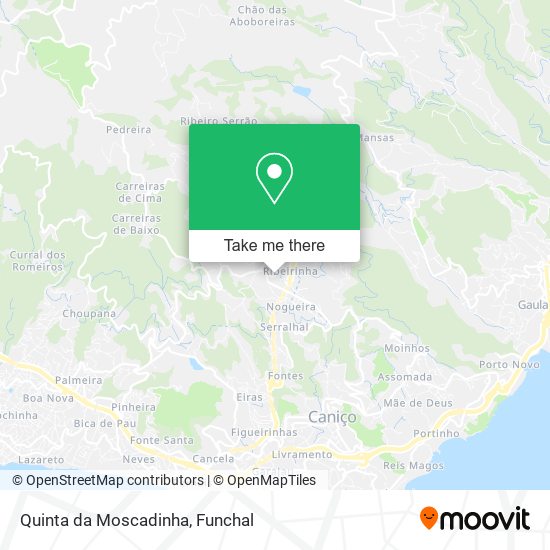 Quinta da Moscadinha map