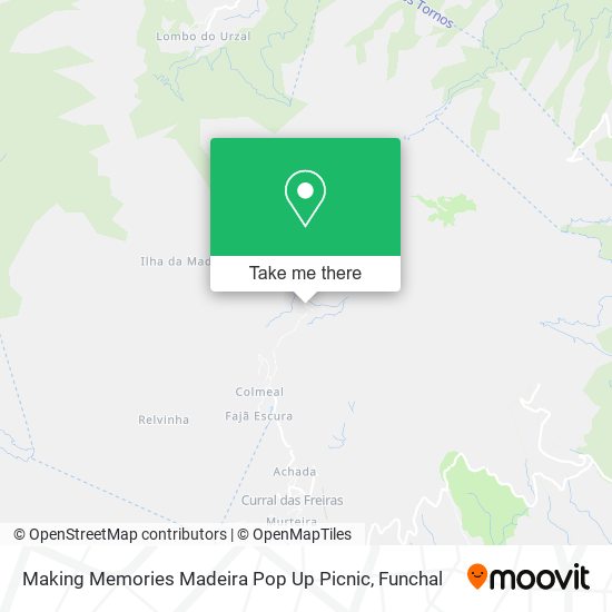 Making Memories Madeira Pop Up Picnic map