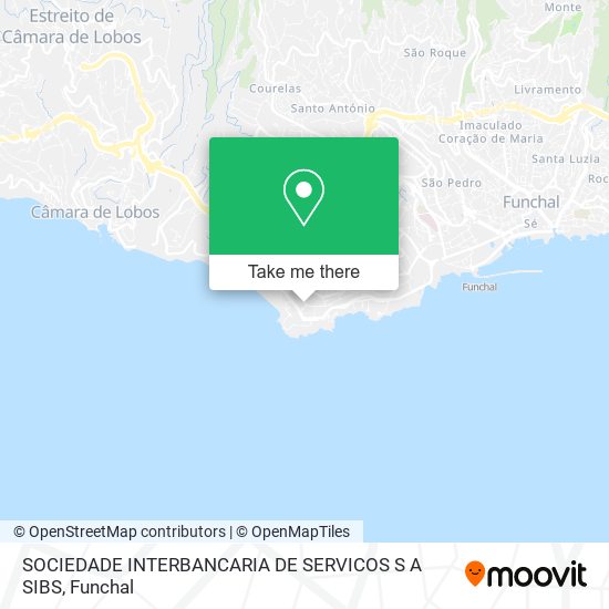 SOCIEDADE INTERBANCARIA DE SERVICOS S A SIBS map