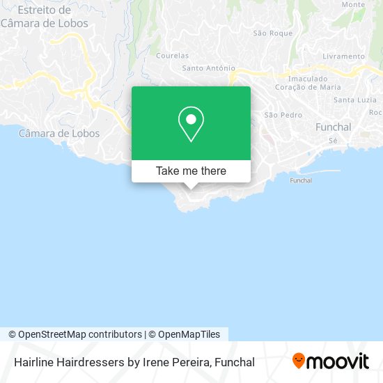 Hairline Hairdressers by Irene Pereira map