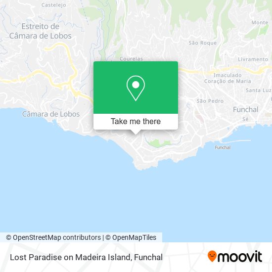 Lost Paradise on Madeira Island mapa