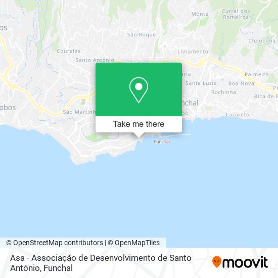 Asa - Associação de Desenvolvimento de Santo António mapa