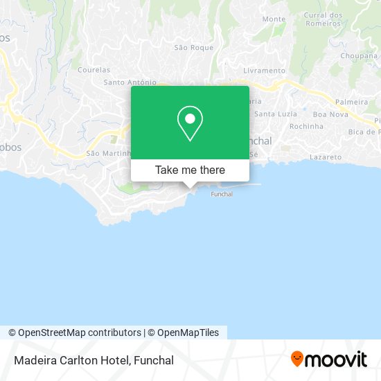 Madeira Carlton Hotel map