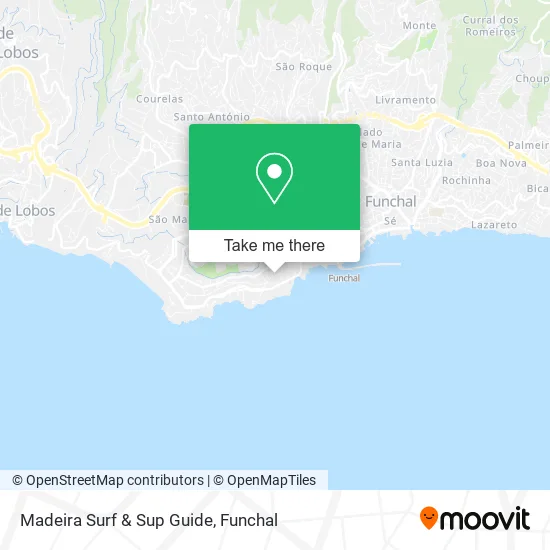 Madeira Surf & Sup Guide map