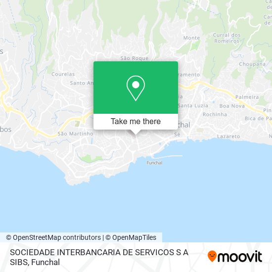 SOCIEDADE INTERBANCARIA DE SERVICOS S A SIBS map