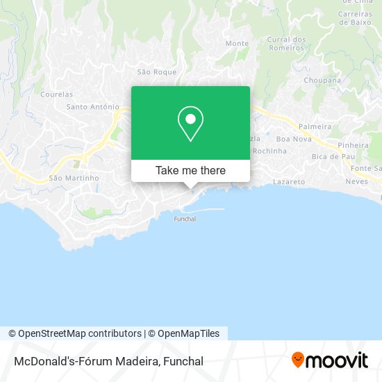 McDonald's-Fórum Madeira map