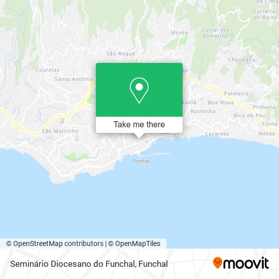 Seminário Diocesano do Funchal mapa
