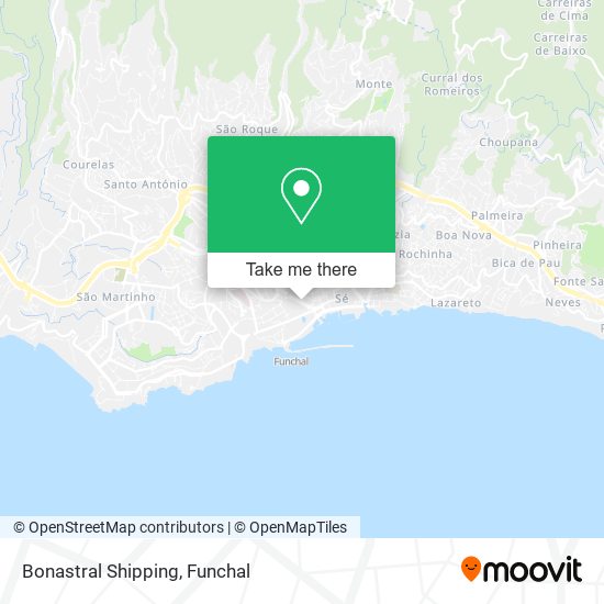 Bonastral Shipping map