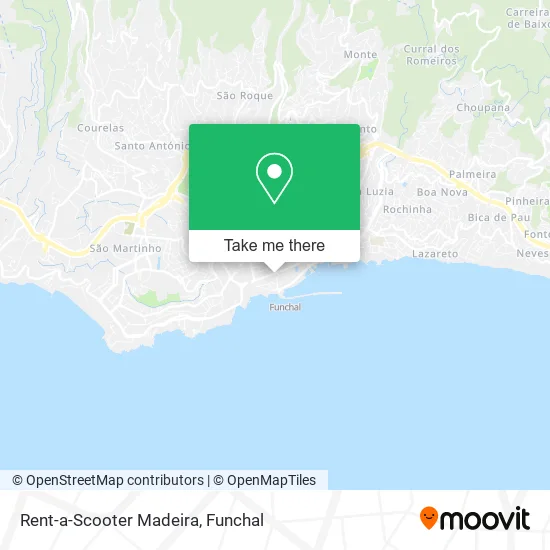 Rent-a-Scooter Madeira map