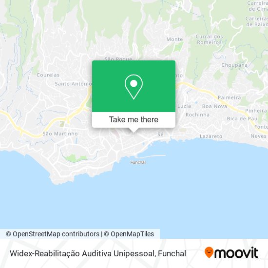 Widex-Reabilitação Auditiva Unipessoal mapa