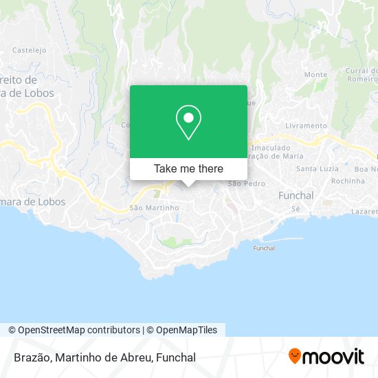 Brazão, Martinho de Abreu map