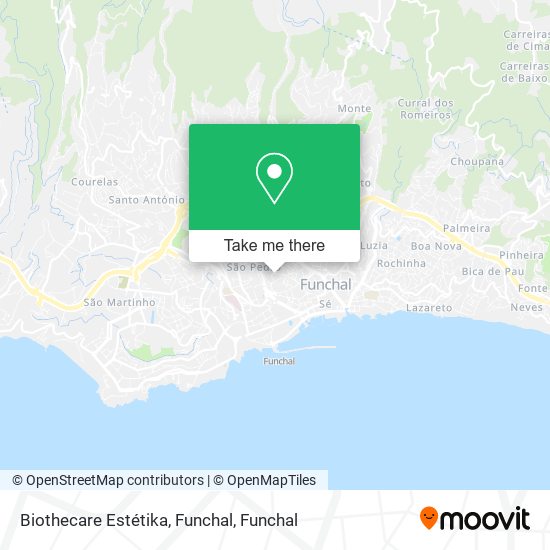 Biothecare Estétika, Funchal mapa