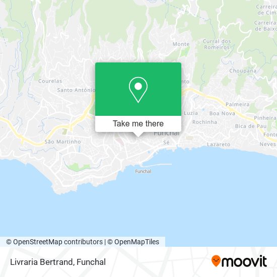 Livraria Bertrand mapa