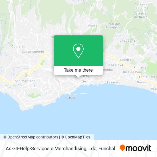 Ask-4-Help-Serviços e Merchandising, Lda mapa