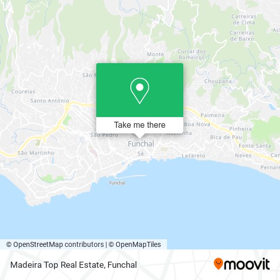 Madeira Top Real Estate map